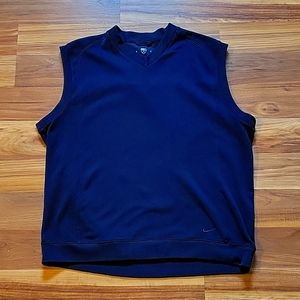 EUC Nike Mens Golf Vest.  Sz XL.  Navy.  Dri-Fit